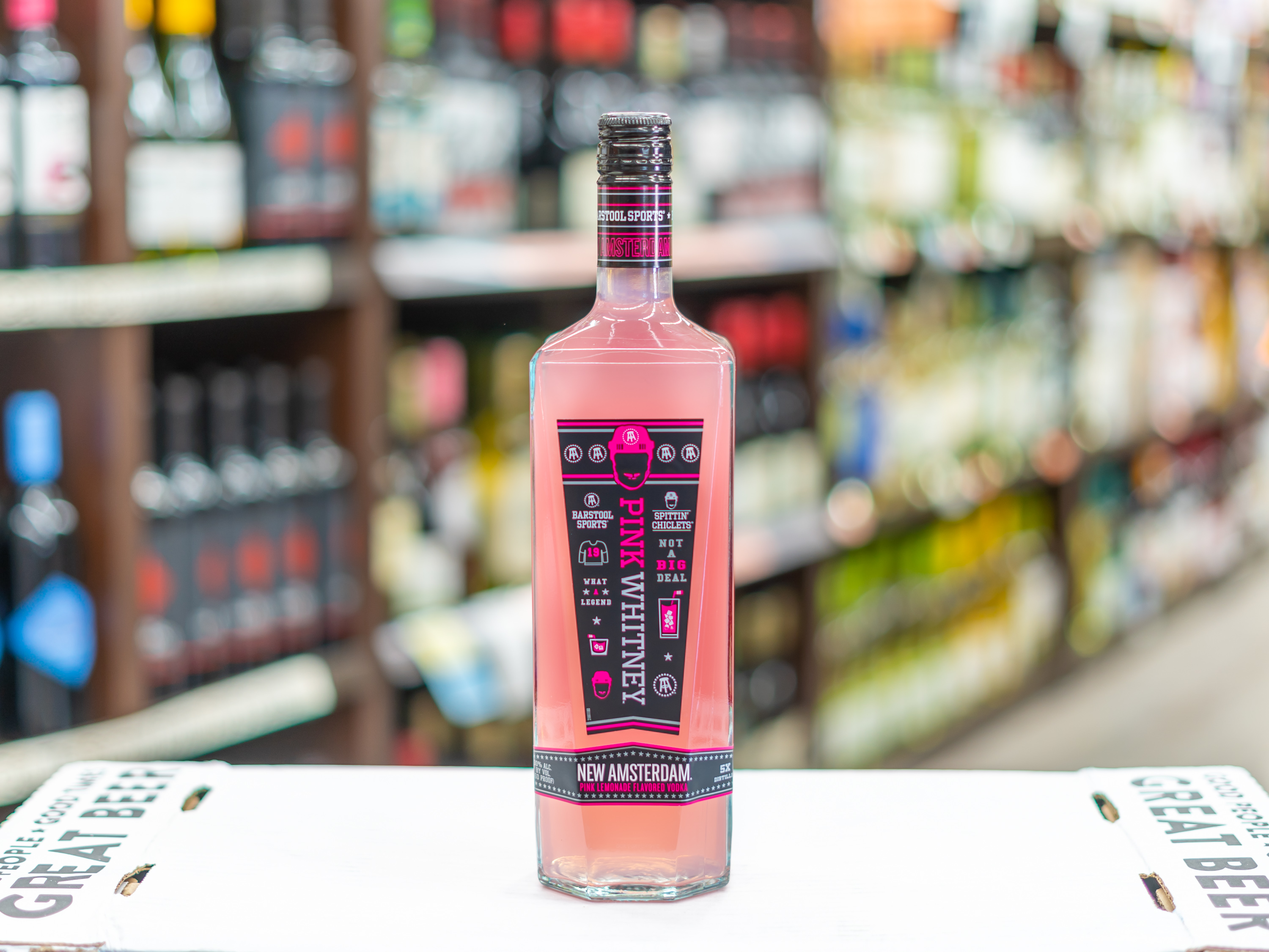 Order 750 ml. New Amsterdam Pink Whitney Flavored Vodka food online from 5 Star Market and Liquor store, La Mesa on bringmethat.com