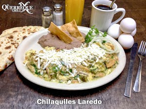 Order Chilaquiles Laredo food online from El Querreque Grill store, Laredo on bringmethat.com
