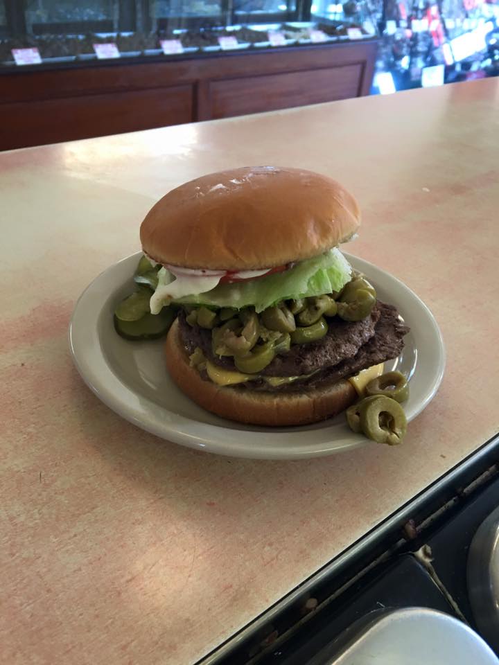 Order Cheeseburger food online from Olympia Candy Kitchen store, Goshen on bringmethat.com