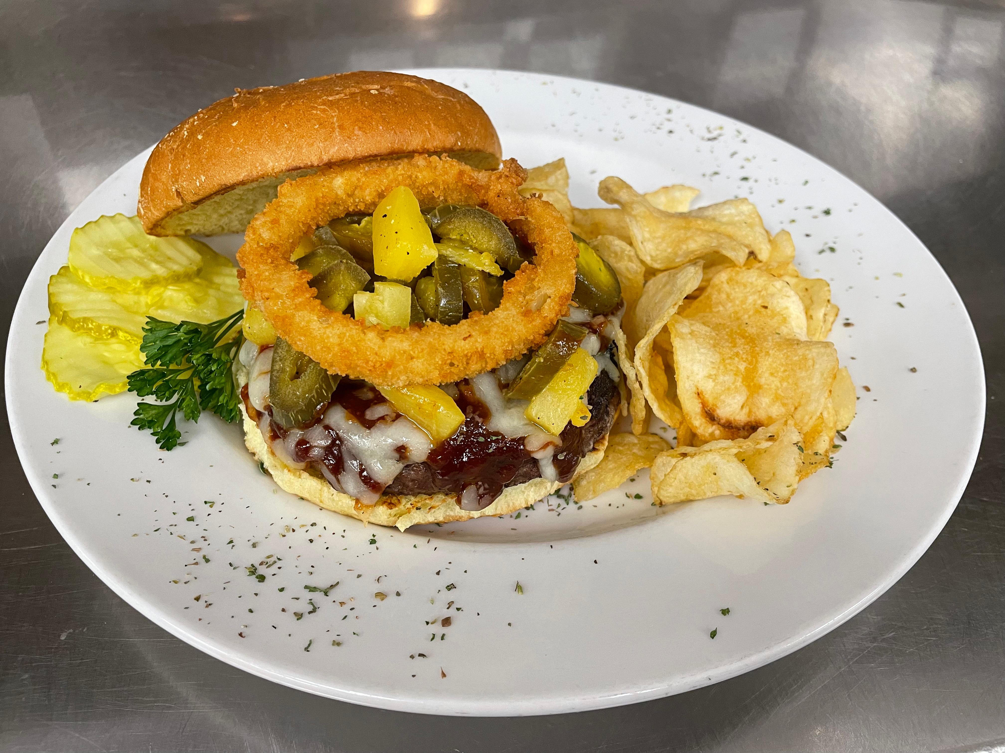 Order Pineapple Willie Burger food online from Danny Boys store, Broadview Heights on bringmethat.com