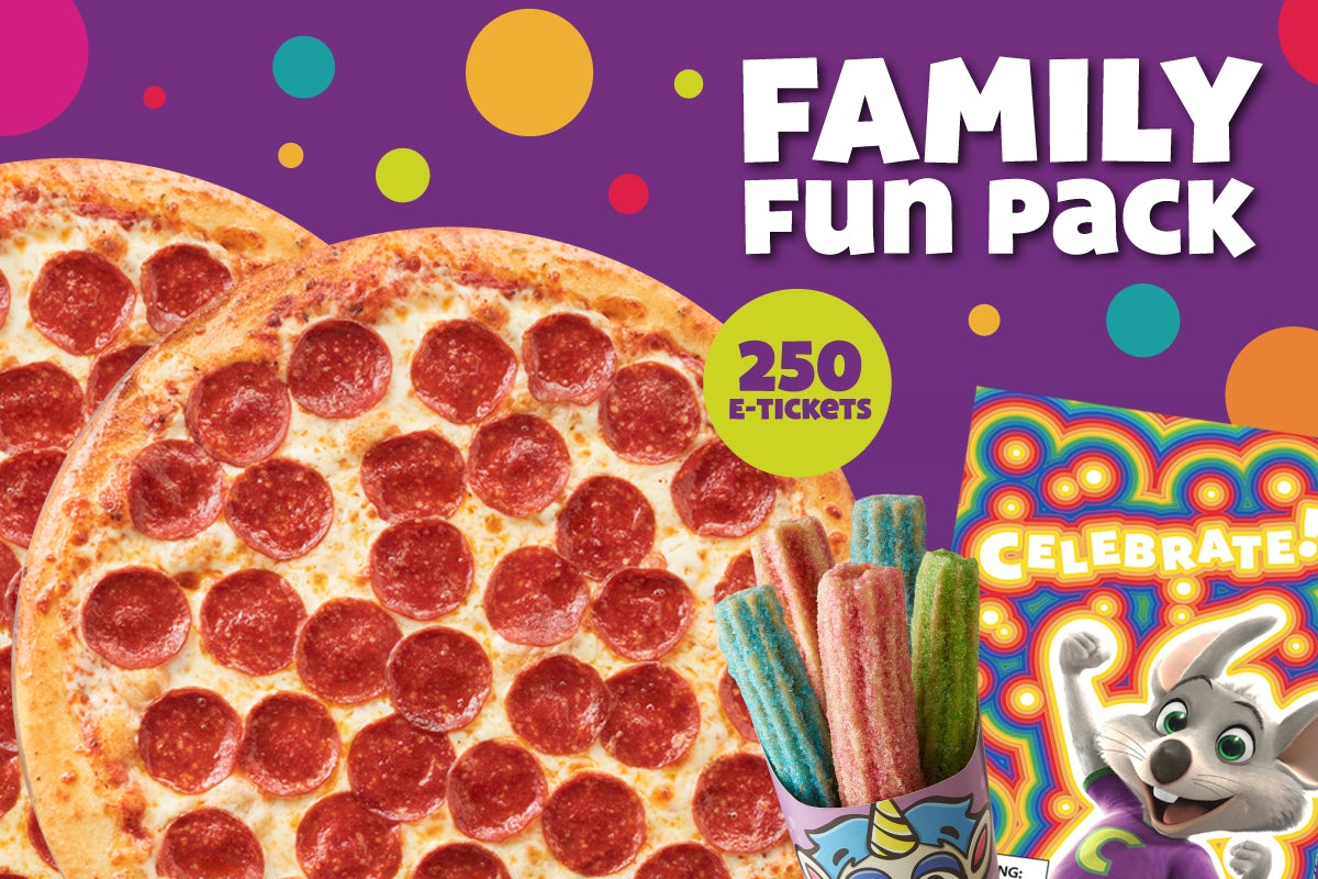 Order Family Fun Pack food online from Chuck E. Cheese's store, Buford on bringmethat.com