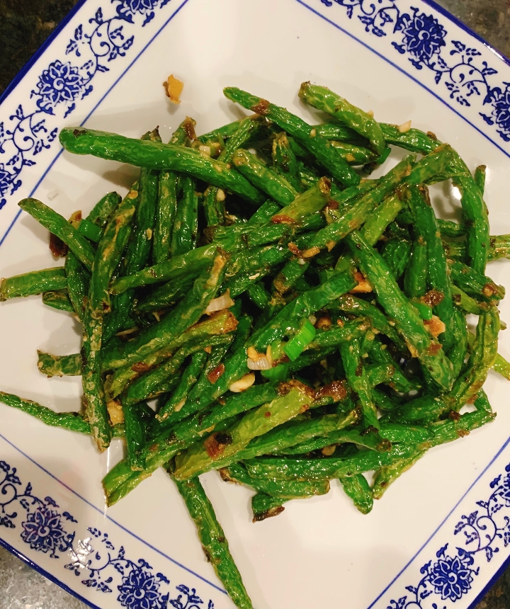 Order Dry-wok sauteed green beans 干煸四季豆 food online from Shifu Noodle store, San Antonio on bringmethat.com