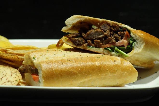 Order Pan con Bistec food online from Cuba restaurante store, New York on bringmethat.com