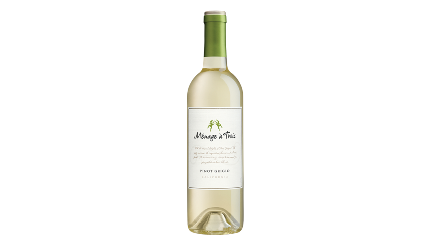Order Menage a Trois Pinot Grigio 750mL food online from Rancho Liquor store, Thousand Oaks on bringmethat.com