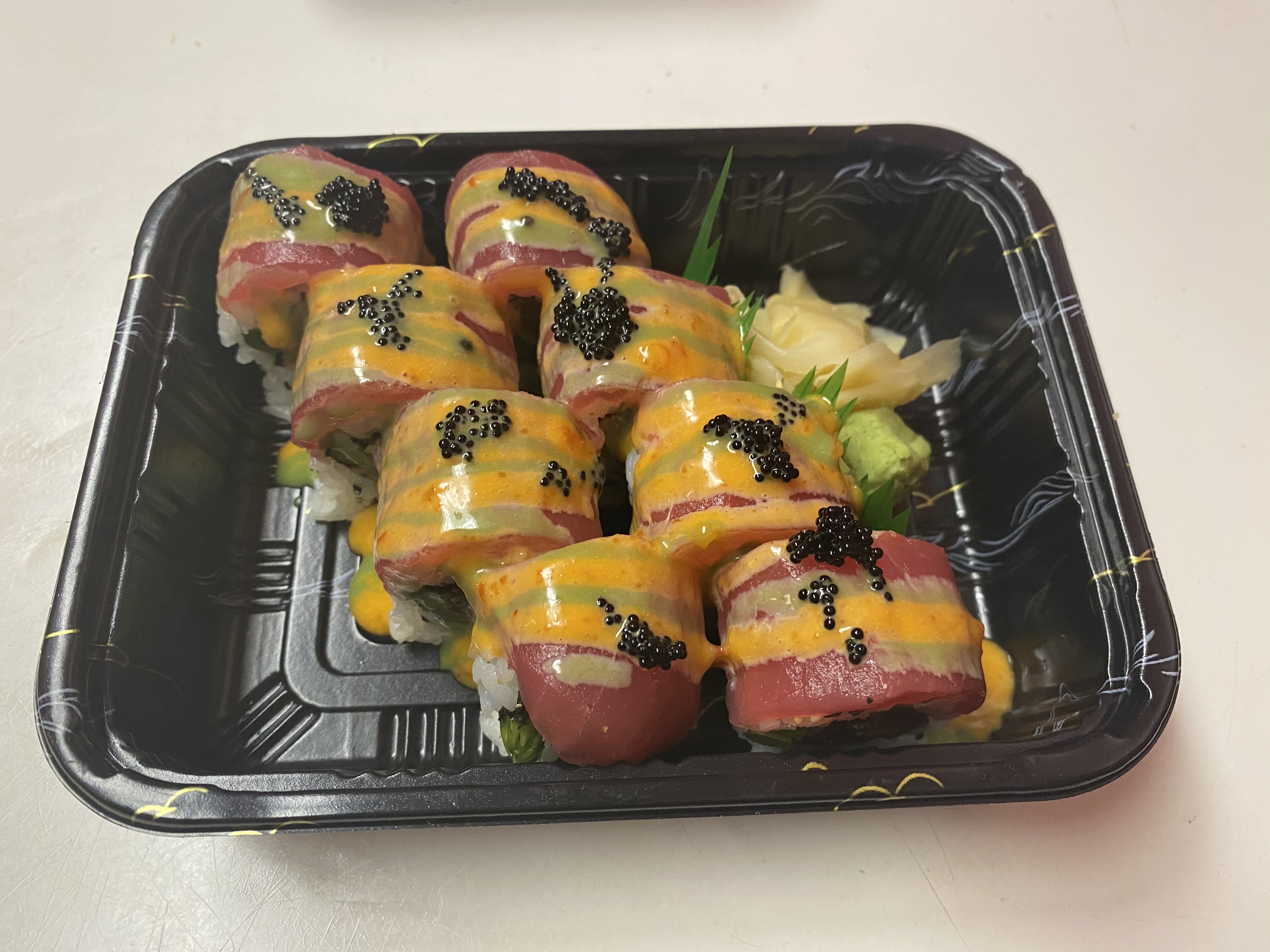 Order 25. Blackened Tuna Roll food online from Kumo Asian Fusion store, Brick on bringmethat.com