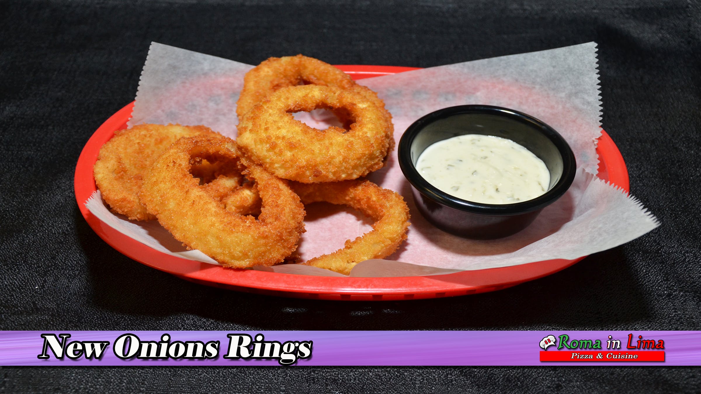 Order Onion Rings - 6 Pieces food online from Roma In Lima Pizza & Cuisine store, Immokalee on bringmethat.com