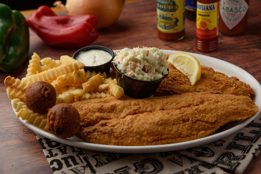 Order Fried Catfish Dinner food online from Buzzard Billy store, Lincoln on bringmethat.com