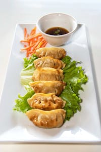 Order A8. Chicken Potstickers - Hoanh Thanh Chien food online from Cyclo Vietnamese Cuisine store, Chandler on bringmethat.com