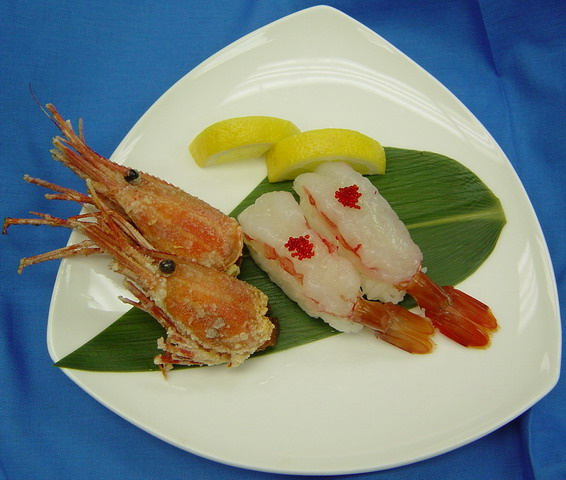 Order Sweet Shrimp Nigiri food online from Beluga Japanese Restaurant store, Round Rock on bringmethat.com