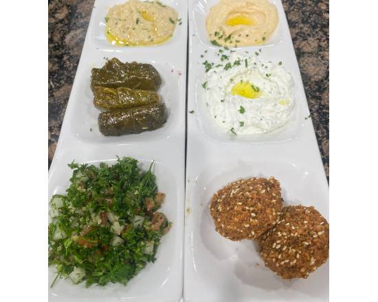 Order Mezze Combo Plates food online from Truva Mediterranean Grill store, Pleasanton on bringmethat.com