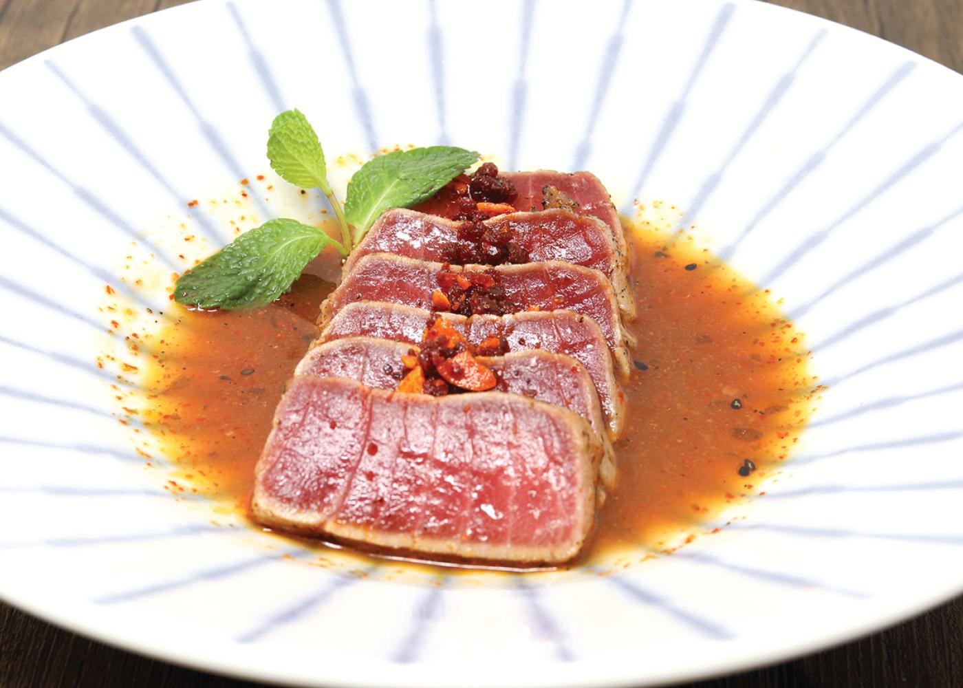 Order Tuna Tataki food online from California Rock'n Sushi store, Los Angeles on bringmethat.com