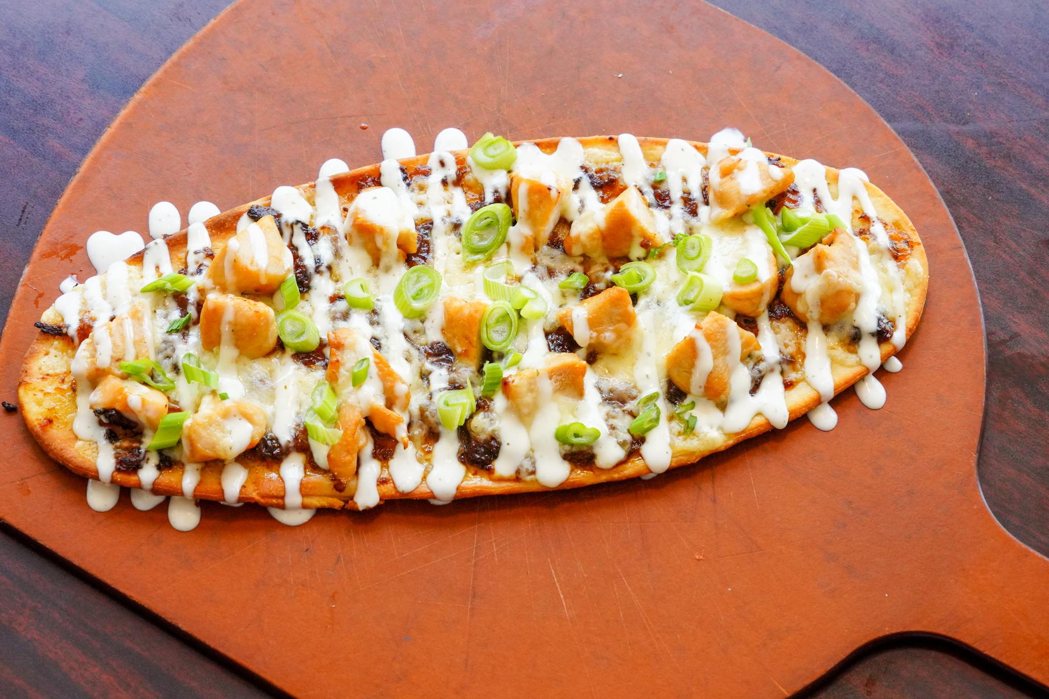 Order Chicken Bacon Ranch Flatbread food online from August Henry's City Saloon store, Pittsburgh on bringmethat.com
