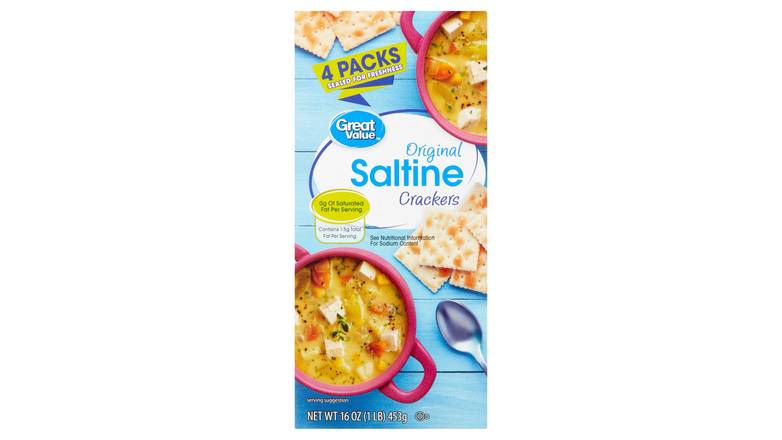 Order Great Value Original Saltine Crackers food online from Red Roof Market store, Lafollette on bringmethat.com