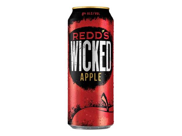 Order Redd's Wicked Apple Ale - 24oz Can food online from Shar Armanetti Fine Wine & Spirits store, Carpentersville on bringmethat.com