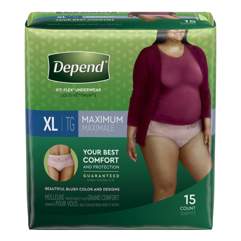 Order Depend Fit-Flex Incontinence Underwear For Women, Maximum Absorbency, XL - 15 ct food online from Rite Aid store, MILLER PLACE on bringmethat.com