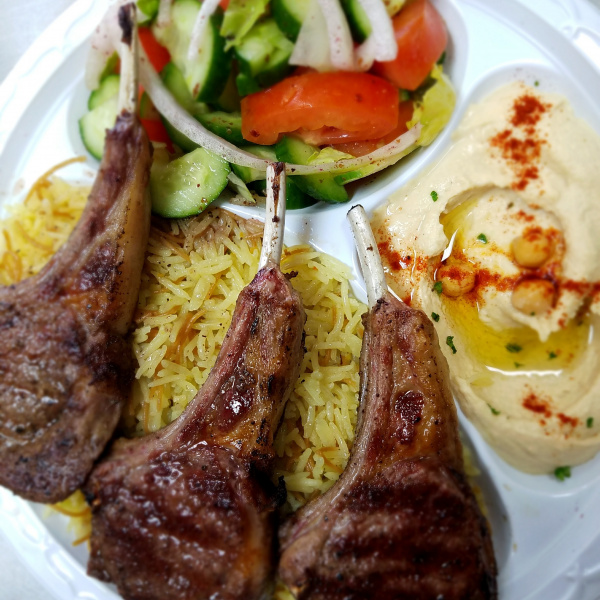 Order Grilled Lamb Chops Plate food online from Zaytoon Kabob store, Garden Grove on bringmethat.com