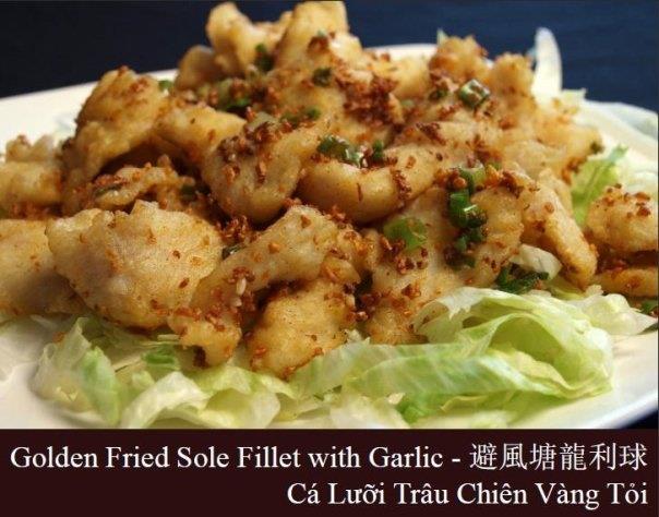 Order Golden Fried Sole Fillet with Garlic food online from Lakeville Chinese store, Lakeville on bringmethat.com