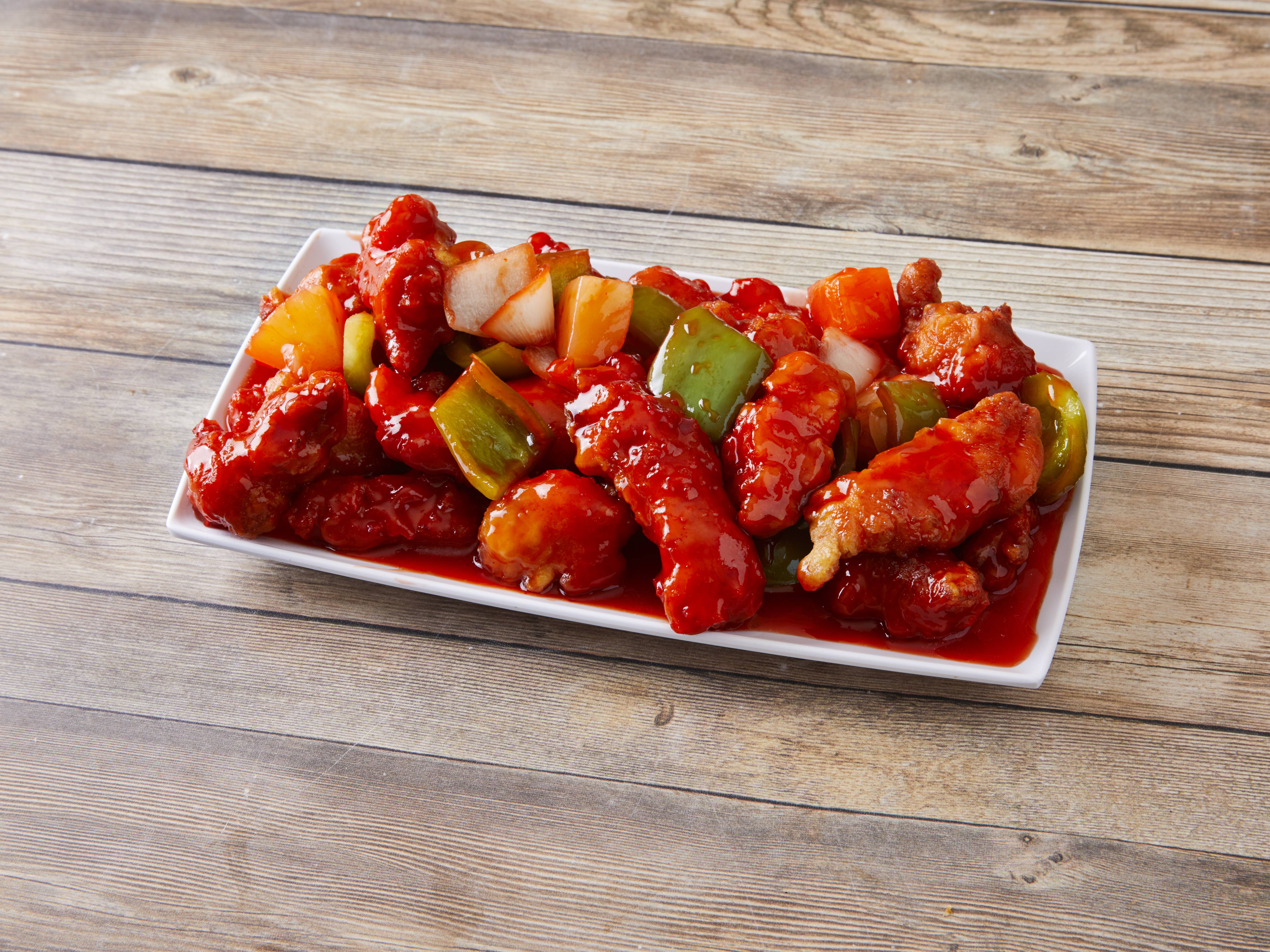 Order 119. Sweet and Sour Chicken food online from Panda Dynasty store, Portage on bringmethat.com
