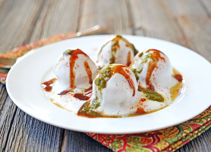 Order Dahi bhalla food online from India Garden Restaurant store, Blacksburg on bringmethat.com