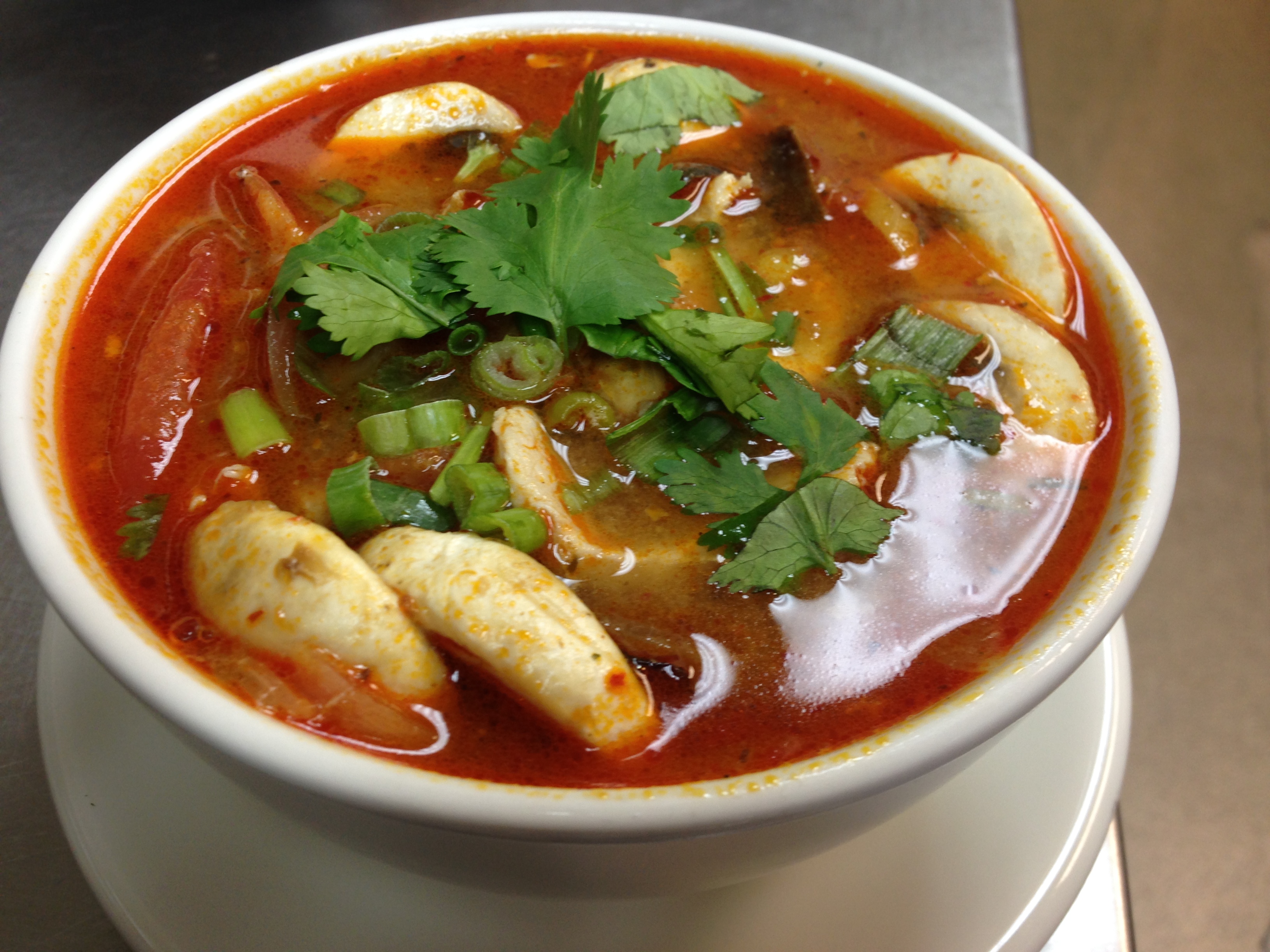 Order S3. Tom Yum Chicken Soup food online from S!!! Thai Food store, Temecula on bringmethat.com