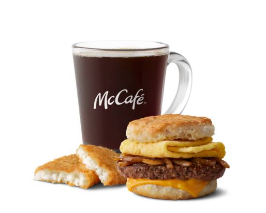 Order Steak Egg Cheese Biscuit Meal food online from Mcdonald's® store, CHAMBERSBURG on bringmethat.com
