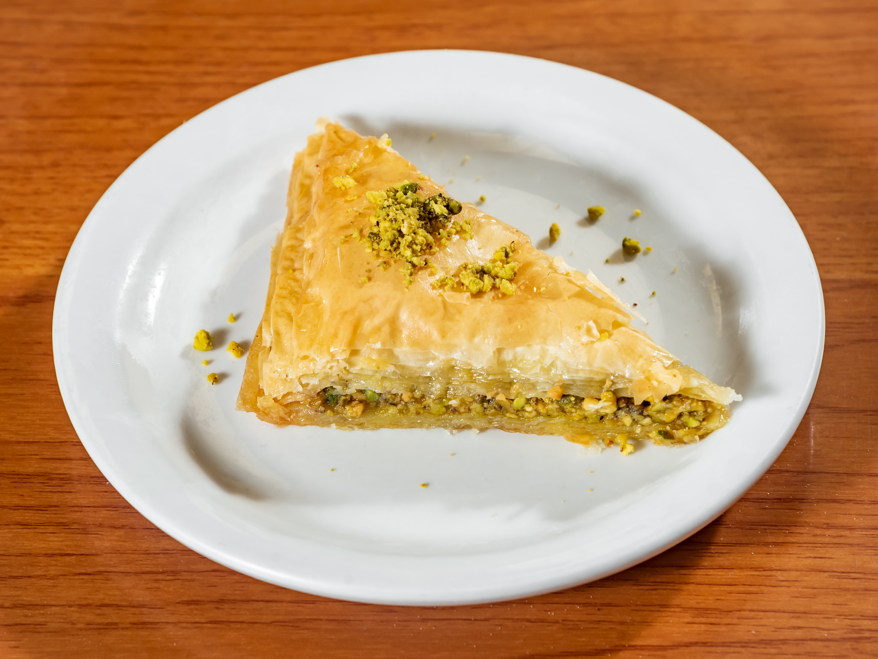 Order Baklava with Pistachios food online from Sahara Middle Eastern Eatery store, Albuquerque on bringmethat.com