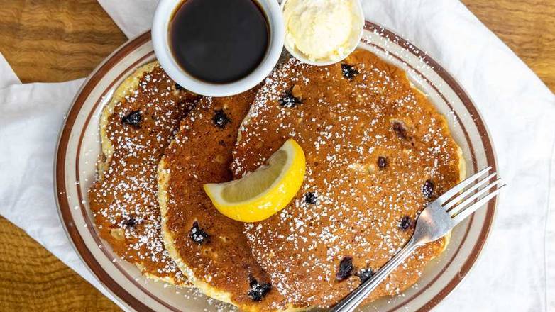 Order Blueberry Cornmeal Pancakes food online from Pine State Biscuits store, Portland on bringmethat.com
