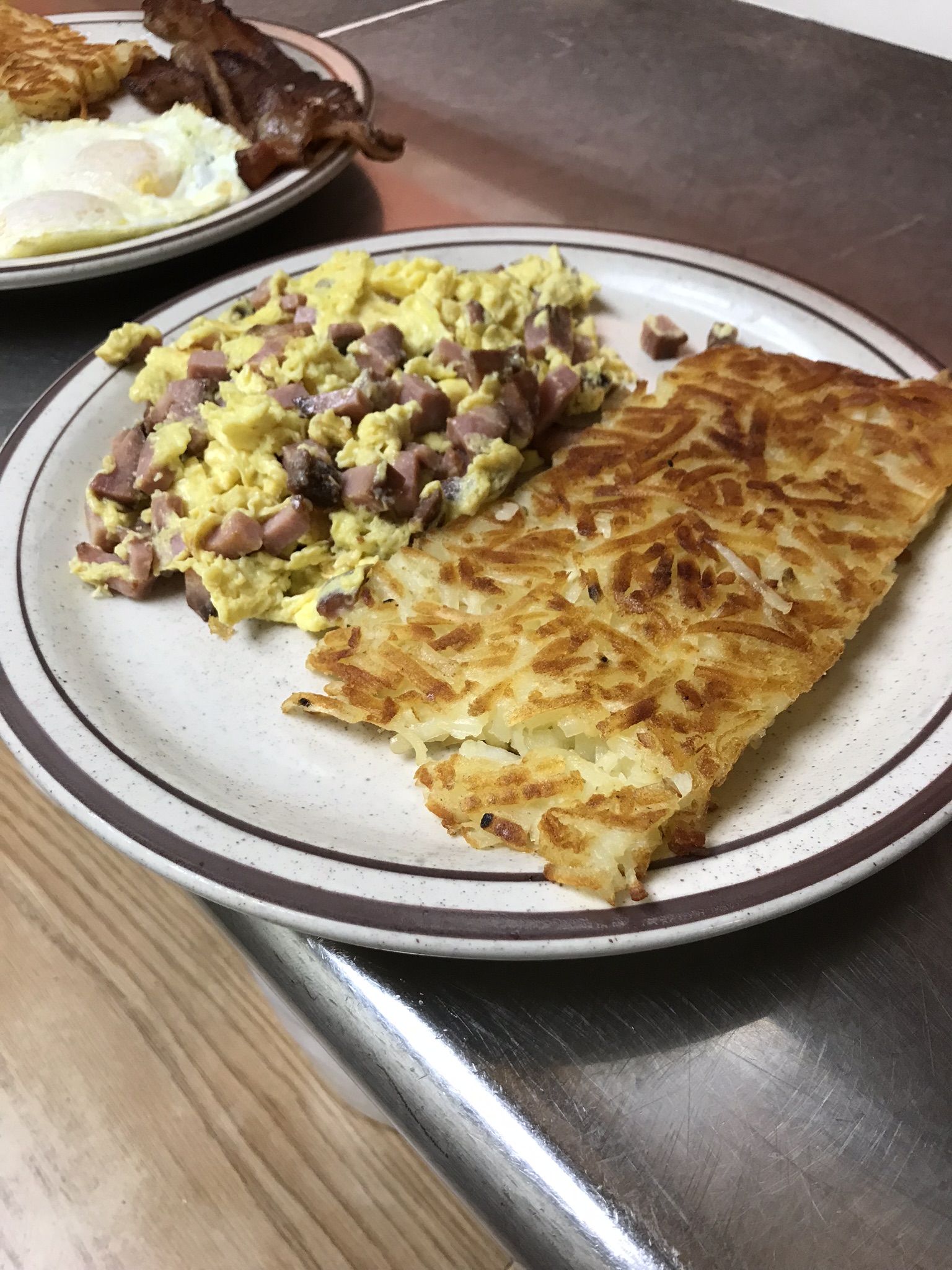 Order 3 Egg Scrambled with Minced Ham food online from Waffles Breakfast & Lunch store, Salinas on bringmethat.com