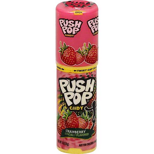 Order Push Pop Candy Blue Raspberry food online from Red Roof Market store, Lafollette on bringmethat.com
