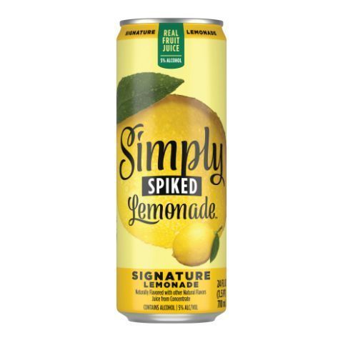 Order Simply Spiked Signature Lemonade 24oz Single Can food online from Aplus store, Watertown on bringmethat.com