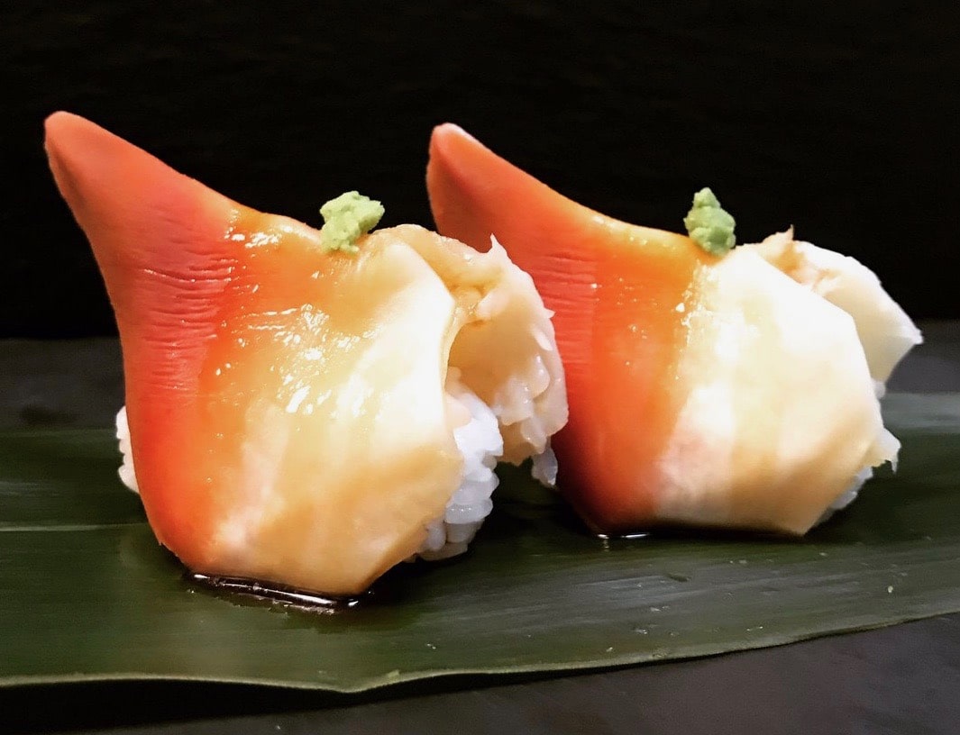 Order 2 Pieces Hokigai Sushi food online from Koi Japanese Sushi Bar & Lounge store, Beaumont on bringmethat.com
