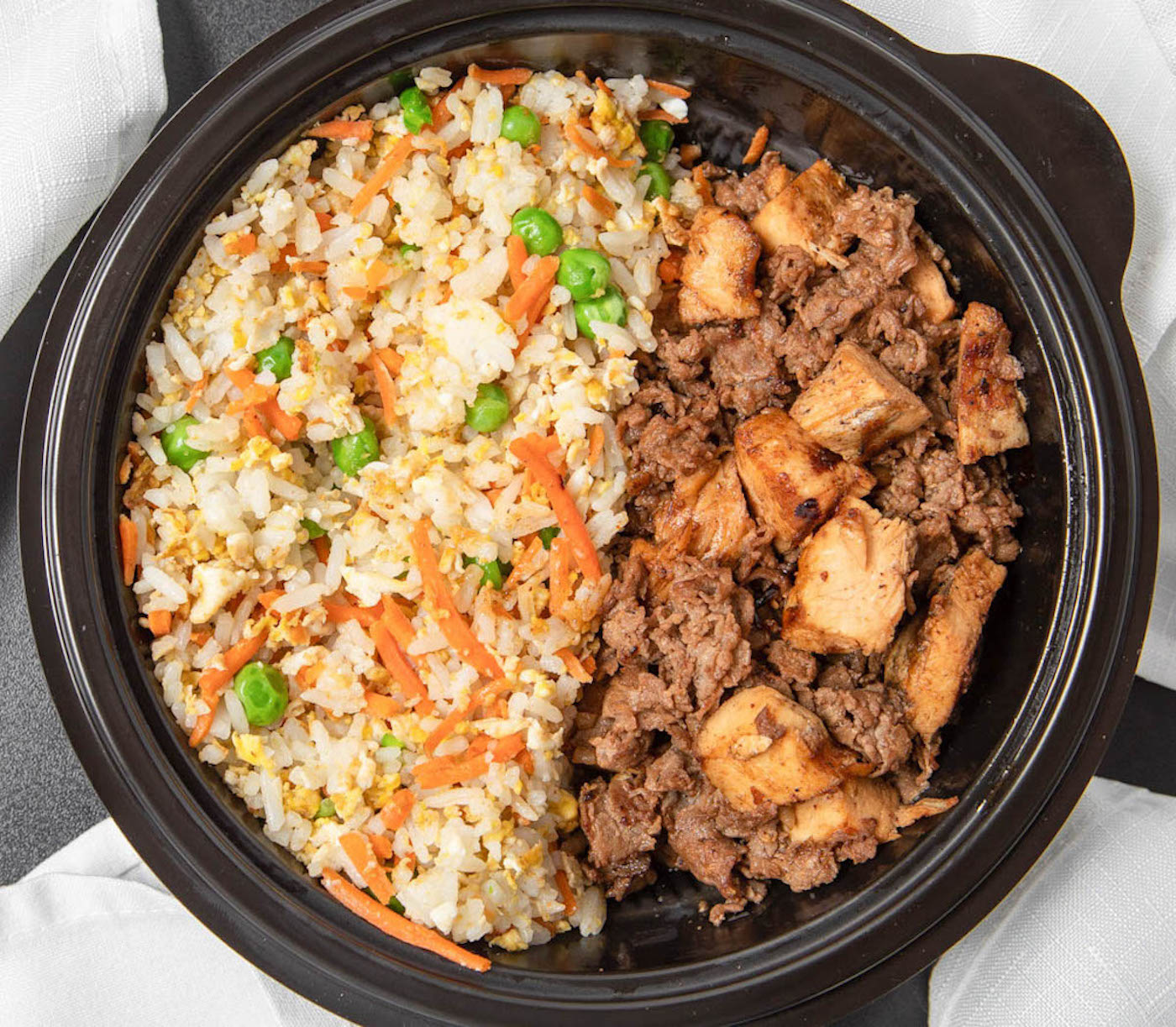 Order Chicken and Steak with Egg Fried Rice food online from Fresh Millions Restaurant store, Gilbert on bringmethat.com