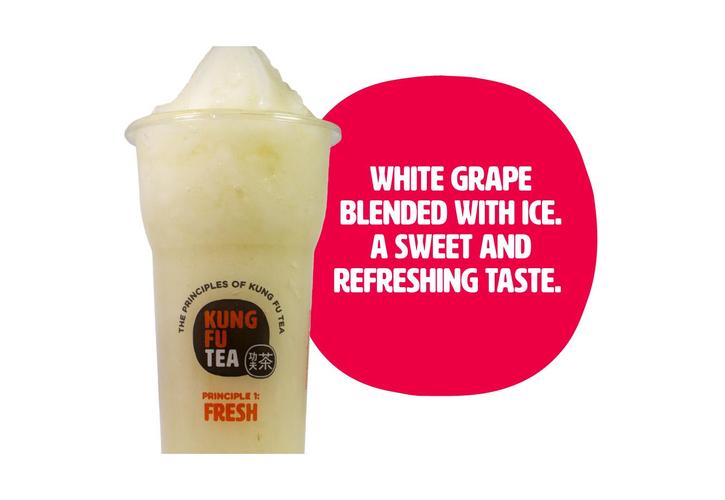 Order White Grape Slush food online from Kung Fu Tea store, Plano on bringmethat.com