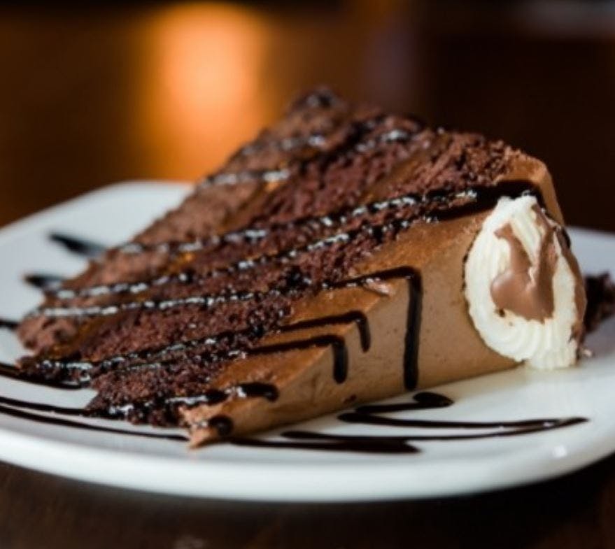 Order Chocolate Mousse Cake - Dessert food online from Jonny Pizza store, Fort Worth on bringmethat.com