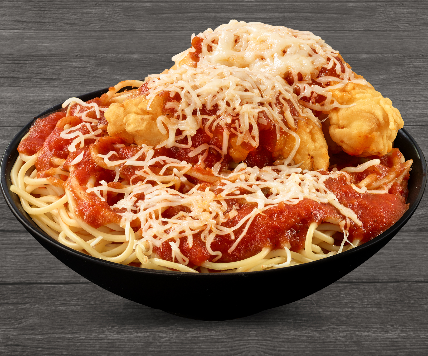 Order Chicken Parmesan with Spaghetti Bowl food online from Brown's Chicken & Pasta store, Naperville on bringmethat.com