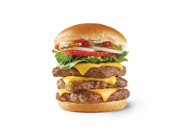 Order Dave's Triple® food online from Wendys store, GAHANNA on bringmethat.com