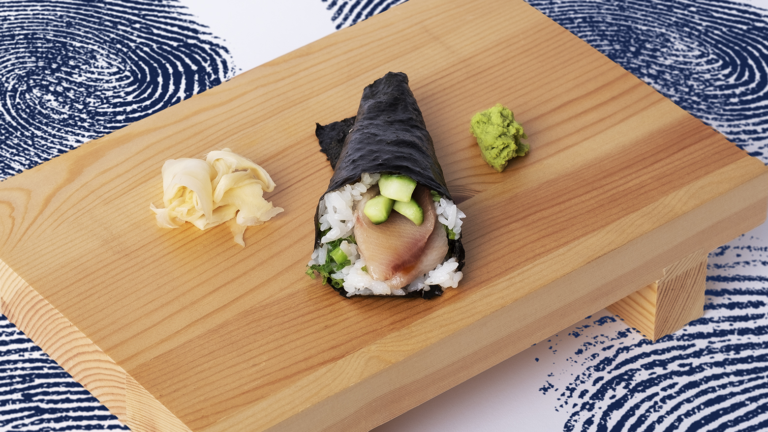 Order Yellowtail Hand Roll food online from Rolls Goals store, Los Angeles on bringmethat.com