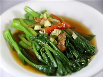 Order Choy Sum with Salty Broth food online from MingHin Cuisine - South Loop store, Chicago on bringmethat.com