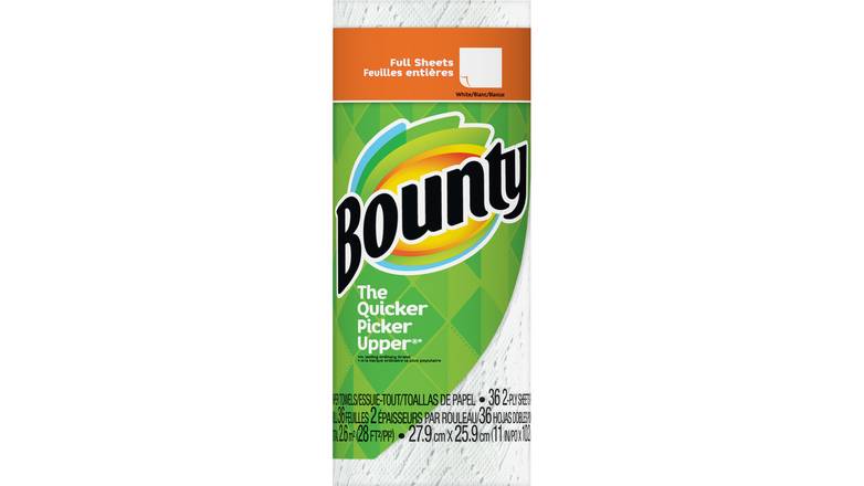 Order Bounty Paper Towels White, 36 CT food online from Exxon Constant Friendship store, Abingdon on bringmethat.com