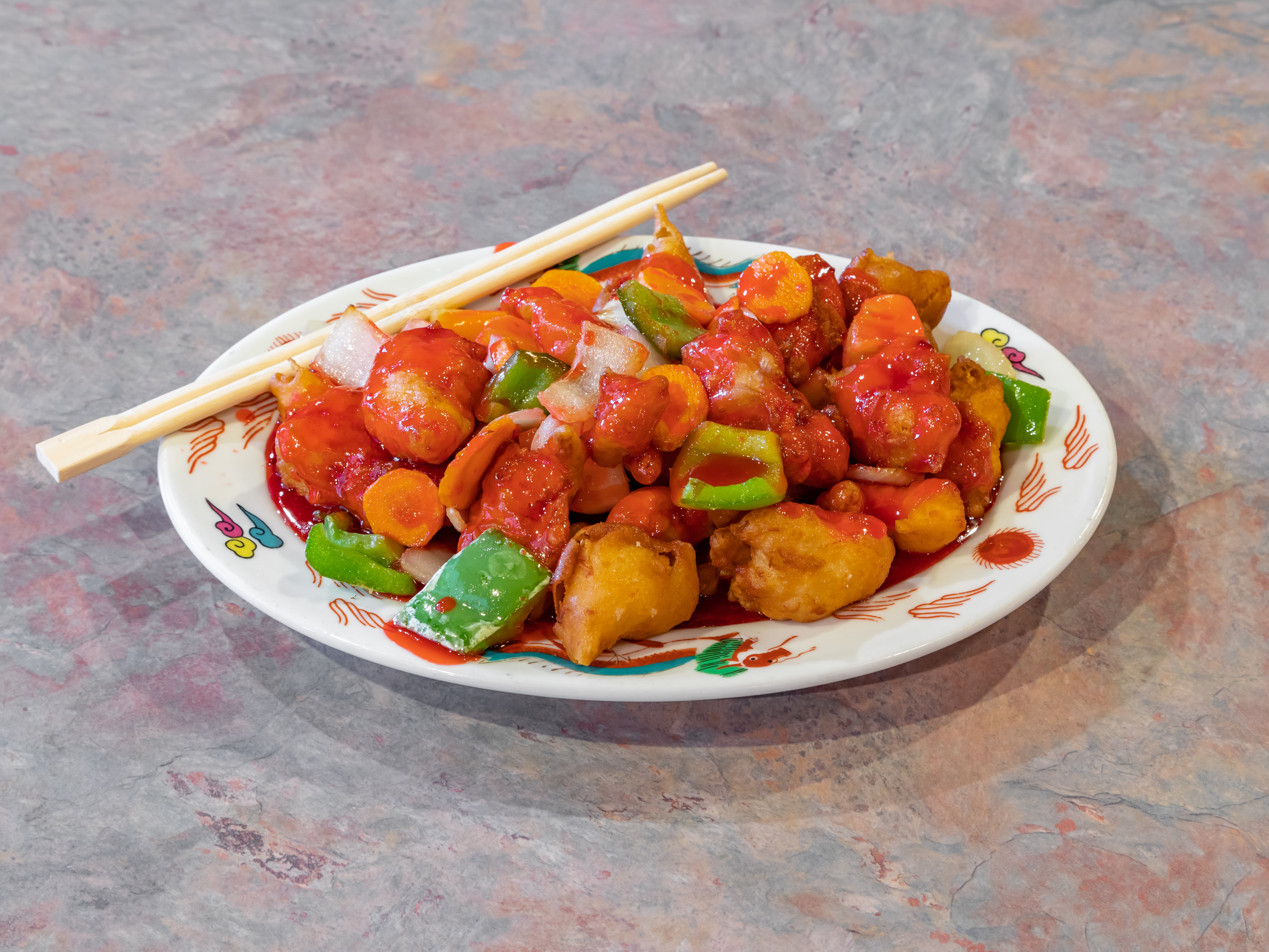 Order Sweet and Sour Chicken  food online from Dragon Palace store, Phoenix on bringmethat.com