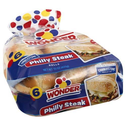 Order Wonder · Philly Steak Rolls (6 rolls) food online from United Supermarkets store, Plainview on bringmethat.com