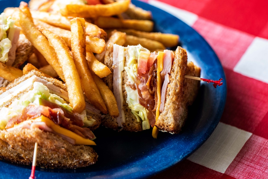 Order Club Sandwich food online from The Texan Cafe & Pie Shop store, Hutto on bringmethat.com