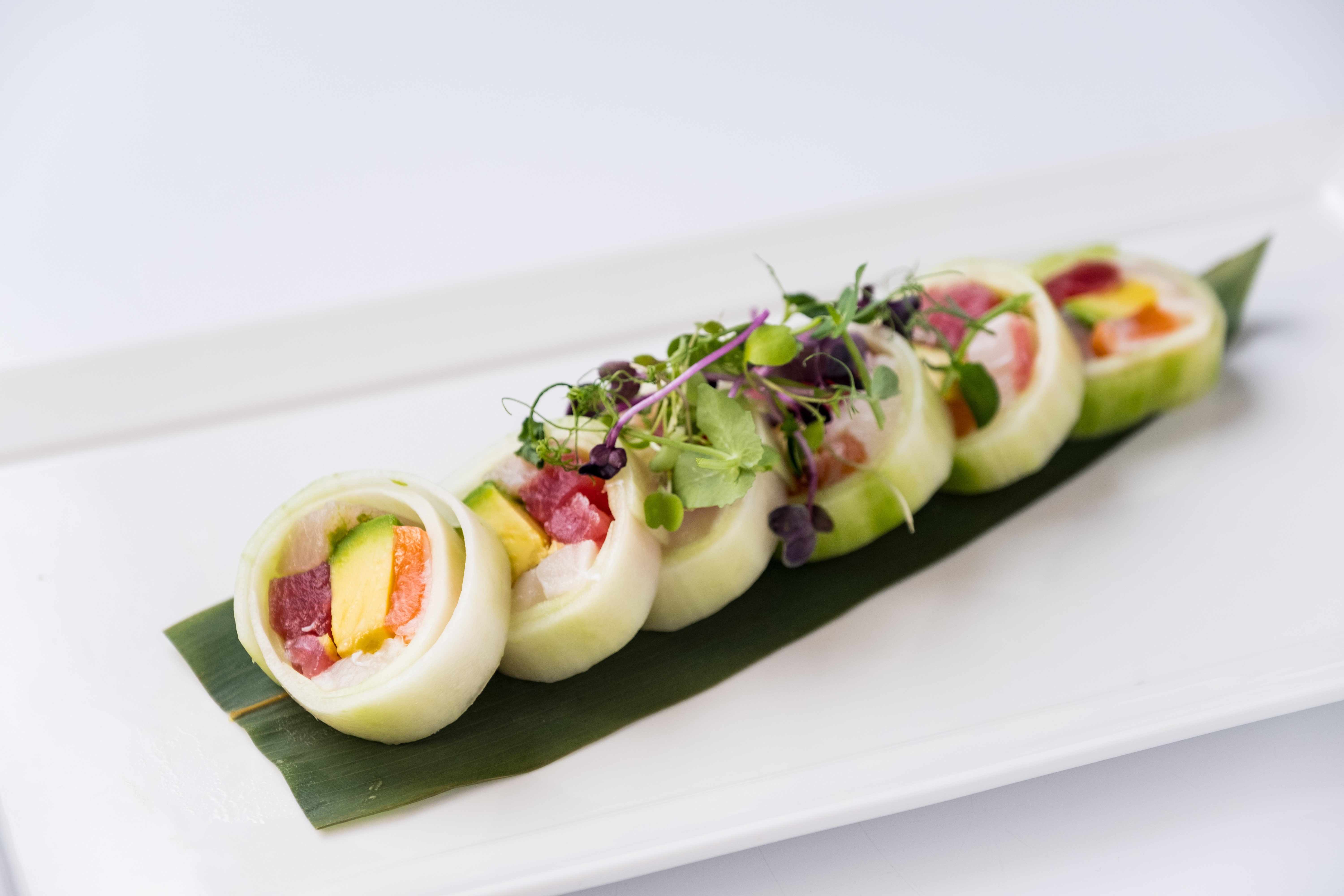 Order Rainbow Naruto Roll  food online from Nisen Sushi store, Commack on bringmethat.com