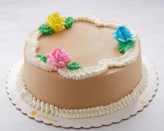 Order Mocha Greeting Cake 8"rd food online from Goldilocks store, National City on bringmethat.com