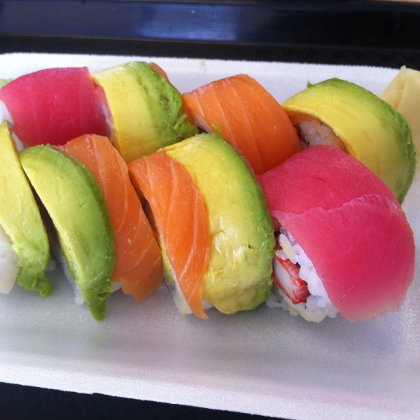 Order Rainbow Roll food online from RAWR Sushi store, Springfield on bringmethat.com