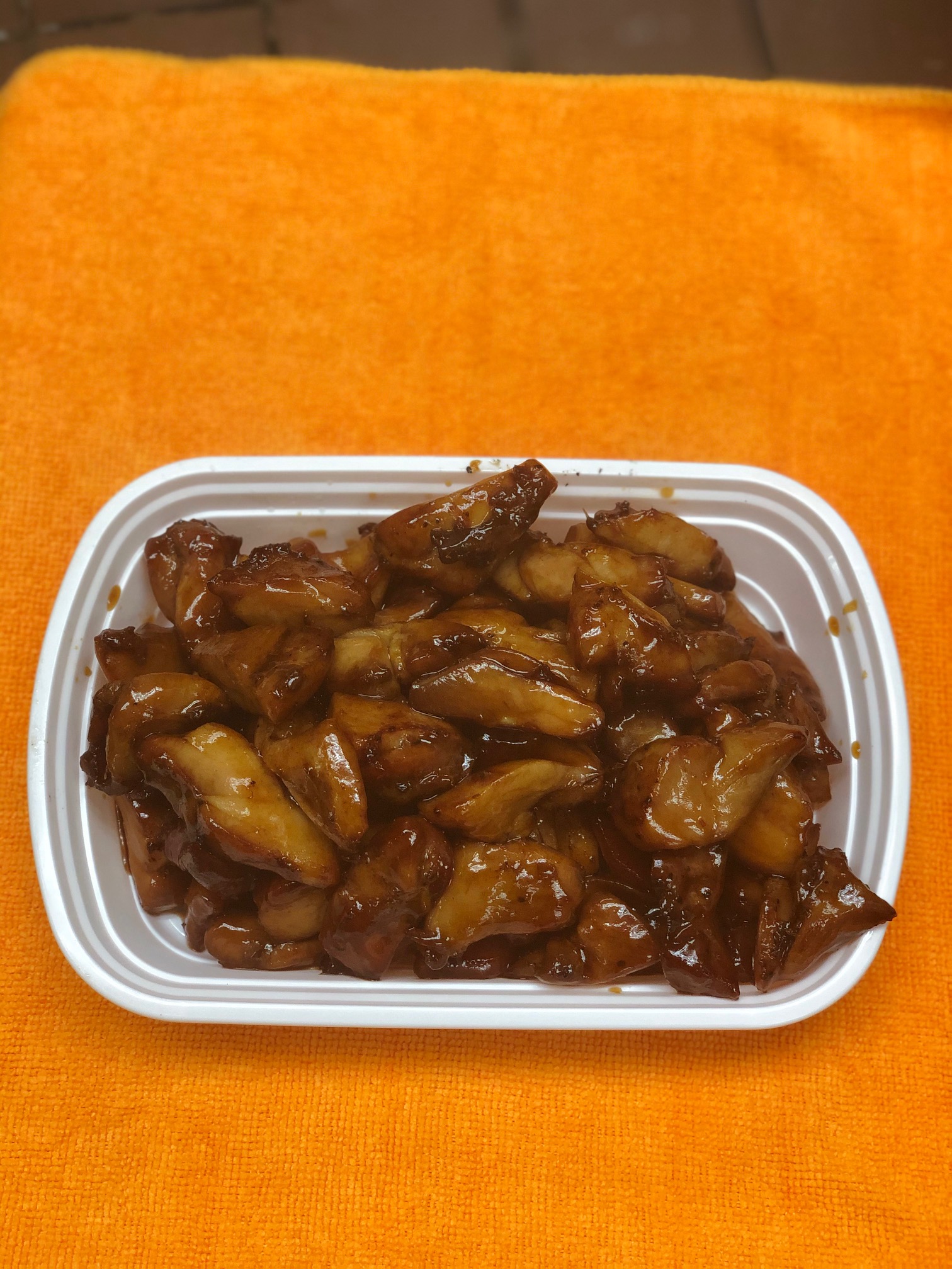 Order 88. Large Bourbon Chicken food online from Asian Buffet store, Dayton on bringmethat.com