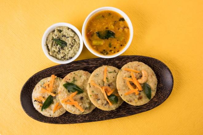 Order Sambar Idly (2 pcs) food online from Bowl O Biryani store, Downers Grove on bringmethat.com