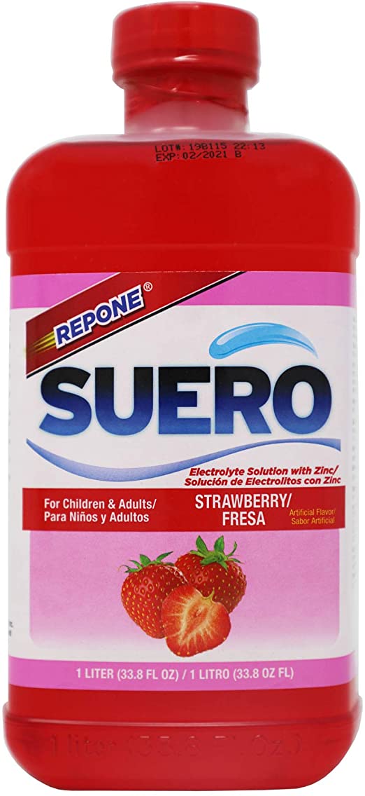 Order Suero Repone Strawberry Electrolyte Solution With Zinc 33.8 OZ food online from Village Wine & Spirits store, Ventura on bringmethat.com