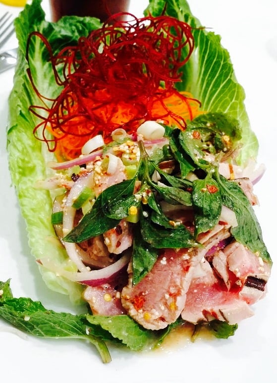 Order Larb Ahi Tuna food online from Anantra Thai Restaurant store, Woodland Hills on bringmethat.com