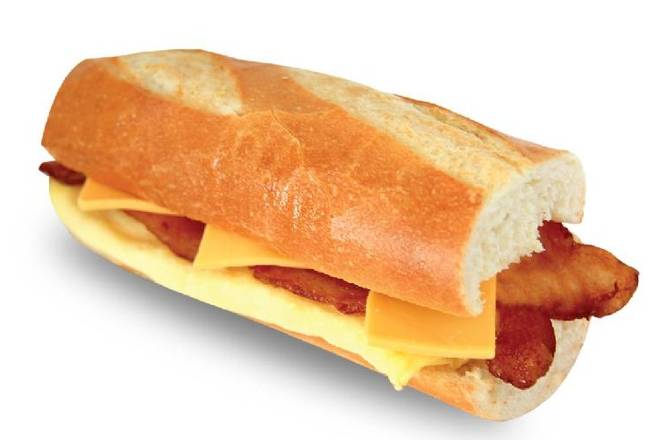 Order #81 Bacon, Egg, and Cheese on Baguette food online from Lee Sandwiches store, Hawaiian Gardens on bringmethat.com